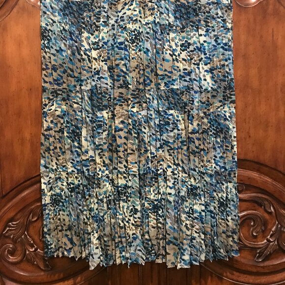 Maggie Barnes Pleated Maxi Skirt Size 2X (22/24) - Picture 3 of 6